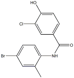 N-(4-bromo-2-methylphenyl)-3-chloro-4-hydroxybenzamide Struktur