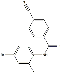 N-(4-bromo-2-methylphenyl)-4-cyanobenzamide Struktur