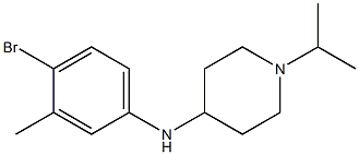 N-(4-bromo-3-methylphenyl)-1-(propan-2-yl)piperidin-4-amine Struktur