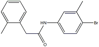 N-(4-bromo-3-methylphenyl)-2-(2-methylphenyl)acetamide Struktur