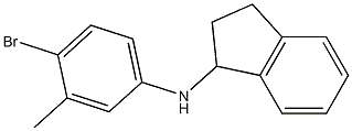 N-(4-bromo-3-methylphenyl)-2,3-dihydro-1H-inden-1-amine Struktur