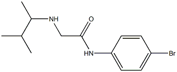 N-(4-bromophenyl)-2-[(3-methylbutan-2-yl)amino]acetamide Struktur