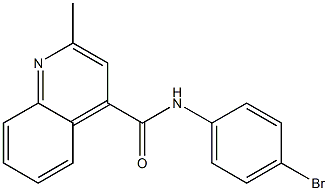 N-(4-bromophenyl)-2-methylquinoline-4-carboxamide Struktur