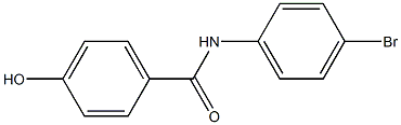 N-(4-bromophenyl)-4-hydroxybenzamide Struktur