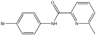 N-(4-bromophenyl)-6-methylpyridine-2-carboxamide Struktur