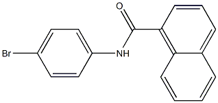 N-(4-bromophenyl)naphthalene-1-carboxamide Struktur