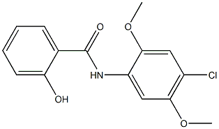 N-(4-chloro-2,5-dimethoxyphenyl)-2-hydroxybenzamide Struktur