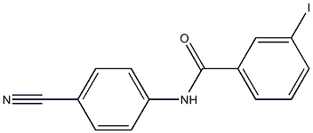 N-(4-cyanophenyl)-3-iodobenzamide Struktur