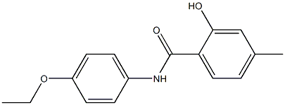 N-(4-ethoxyphenyl)-2-hydroxy-4-methylbenzamide Struktur