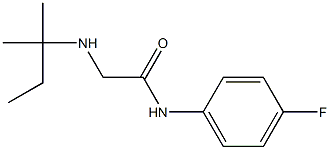 N-(4-fluorophenyl)-2-[(2-methylbutan-2-yl)amino]acetamide Struktur