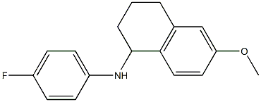 N-(4-fluorophenyl)-6-methoxy-1,2,3,4-tetrahydronaphthalen-1-amine Struktur