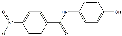 N-(4-hydroxyphenyl)-4-nitrobenzamide Struktur