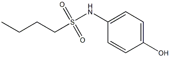 N-(4-hydroxyphenyl)butane-1-sulfonamide Struktur