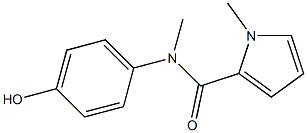 N-(4-hydroxyphenyl)-N,1-dimethyl-1H-pyrrole-2-carboxamide Struktur