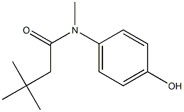 N-(4-hydroxyphenyl)-N,3,3-trimethylbutanamide Struktur