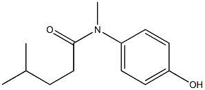 N-(4-hydroxyphenyl)-N,4-dimethylpentanamide Struktur