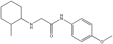 N-(4-methoxyphenyl)-2-[(2-methylcyclohexyl)amino]acetamide Struktur