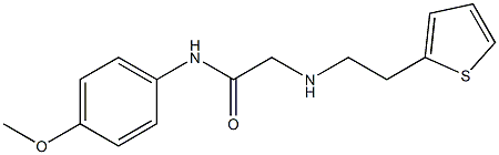 N-(4-methoxyphenyl)-2-{[2-(thiophen-2-yl)ethyl]amino}acetamide Struktur