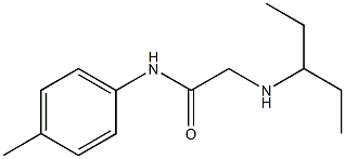 N-(4-methylphenyl)-2-(pentan-3-ylamino)acetamide Struktur