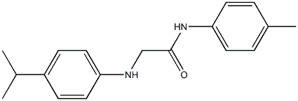 N-(4-methylphenyl)-2-{[4-(propan-2-yl)phenyl]amino}acetamide Struktur