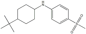 N-(4-tert-butylcyclohexyl)-4-methanesulfonylaniline Struktur