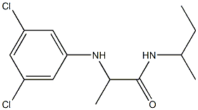 N-(butan-2-yl)-2-[(3,5-dichlorophenyl)amino]propanamide Struktur