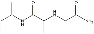 N-(butan-2-yl)-2-[(carbamoylmethyl)amino]propanamide Struktur