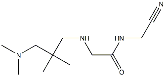 N-(cyanomethyl)-2-({2-[(dimethylamino)methyl]-2-methylpropyl}amino)acetamide Struktur