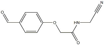 N-(cyanomethyl)-2-(4-formylphenoxy)acetamide Struktur