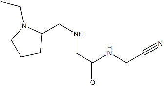 N-(cyanomethyl)-2-{[(1-ethylpyrrolidin-2-yl)methyl]amino}acetamide Struktur