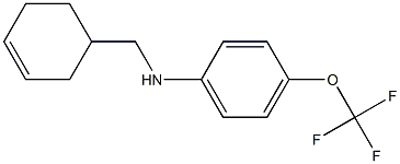 N-(cyclohex-3-en-1-ylmethyl)-4-(trifluoromethoxy)aniline Struktur