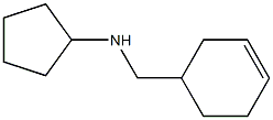 N-(cyclohex-3-en-1-ylmethyl)cyclopentanamine Struktur