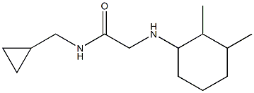 N-(cyclopropylmethyl)-2-[(2,3-dimethylcyclohexyl)amino]acetamide Struktur