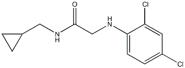 N-(cyclopropylmethyl)-2-[(2,4-dichlorophenyl)amino]acetamide Struktur