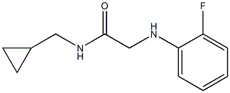 N-(cyclopropylmethyl)-2-[(2-fluorophenyl)amino]acetamide Struktur