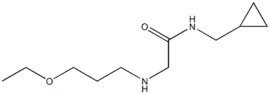 N-(cyclopropylmethyl)-2-[(3-ethoxypropyl)amino]acetamide Struktur