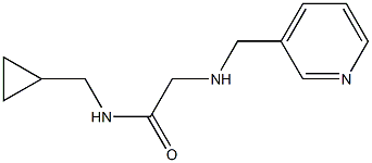 N-(cyclopropylmethyl)-2-[(pyridin-3-ylmethyl)amino]acetamide Struktur