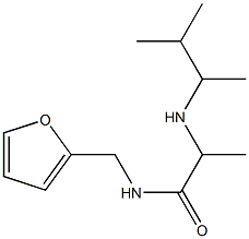 N-(furan-2-ylmethyl)-2-[(3-methylbutan-2-yl)amino]propanamide Struktur