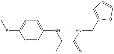 N-(furan-2-ylmethyl)-2-{[4-(methylsulfanyl)phenyl]amino}propanamide Struktur