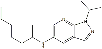 N-(heptan-2-yl)-1-(propan-2-yl)-1H-pyrazolo[3,4-b]pyridin-5-amine Struktur