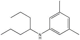 N-(heptan-4-yl)-3,5-dimethylaniline Struktur