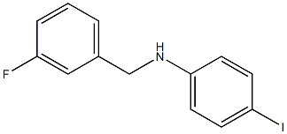 N-[(3-fluorophenyl)methyl]-4-iodoaniline Struktur