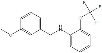 N-[(3-methoxyphenyl)methyl]-2-(trifluoromethoxy)aniline Struktur