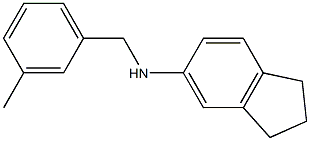 N-[(3-methylphenyl)methyl]-2,3-dihydro-1H-inden-5-amine Struktur