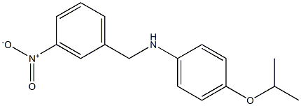 N-[(3-nitrophenyl)methyl]-4-(propan-2-yloxy)aniline Struktur