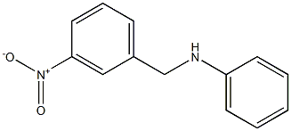 N-[(3-nitrophenyl)methyl]aniline Struktur