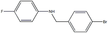 N-[(4-bromophenyl)methyl]-4-fluoroaniline Struktur