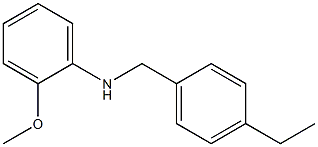 N-[(4-ethylphenyl)methyl]-2-methoxyaniline Struktur