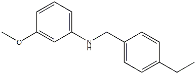 N-[(4-ethylphenyl)methyl]-3-methoxyaniline Struktur