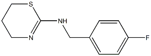 N-[(4-fluorophenyl)methyl]-5,6-dihydro-4H-1,3-thiazin-2-amine Struktur